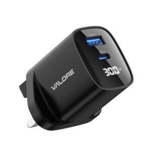 Valore PD30W GaN Technology Wall Charger with Digital Display